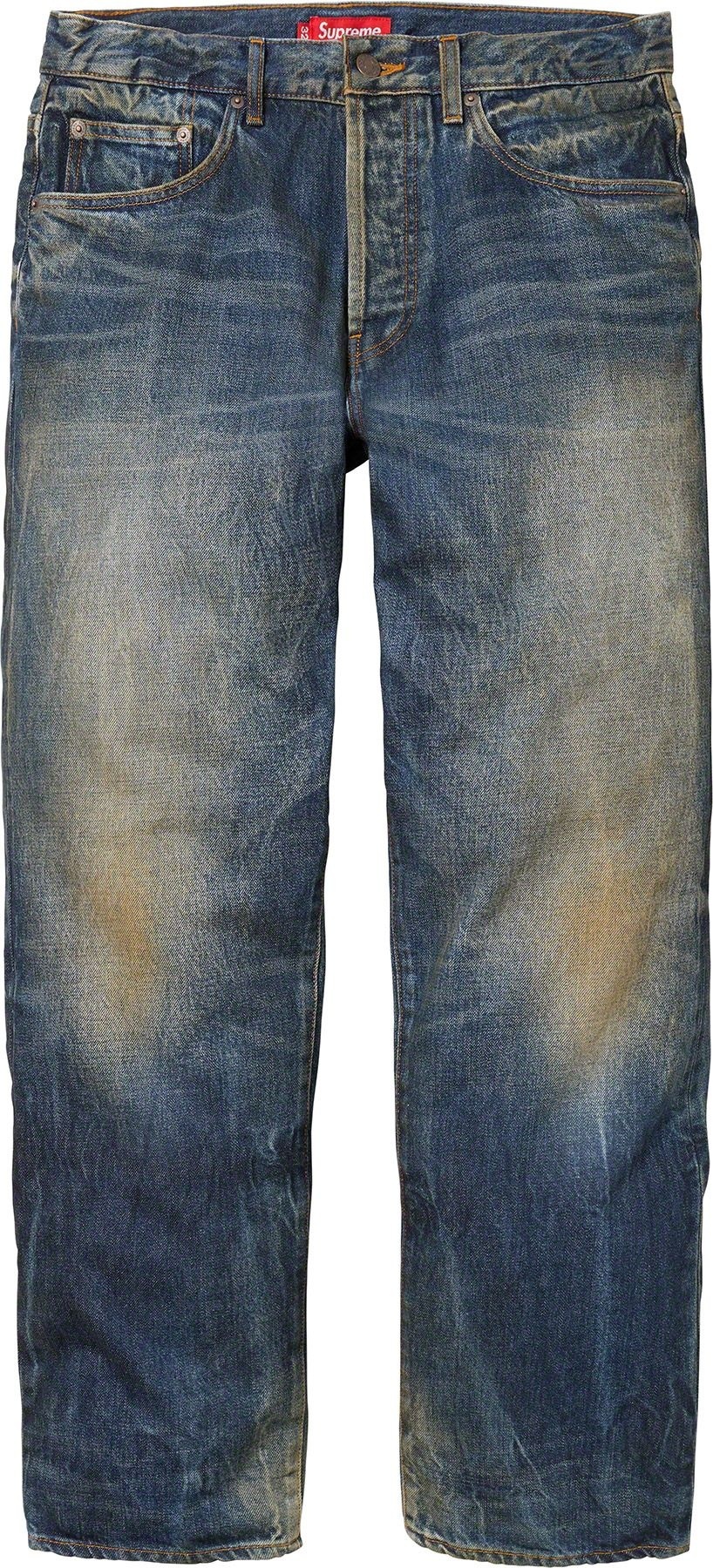 Distressed Loose Fit Selvedge Jean view 6